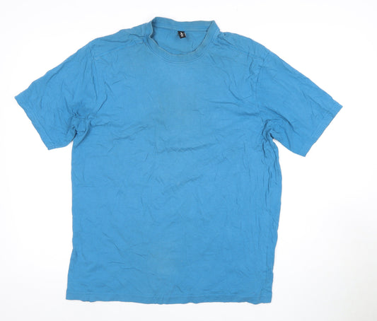 Donnay Men's Blue XL Cotton Crew Neck T-Shirt
