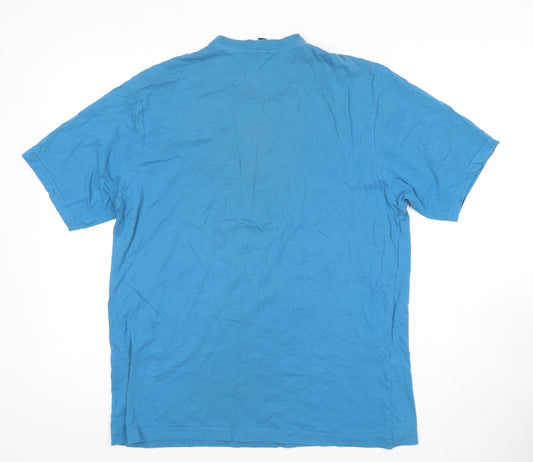 Donnay Men's Blue XL Cotton Crew Neck T-Shirt
