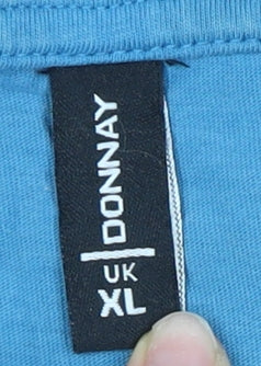 Donnay Men's Blue XL Cotton Crew Neck T-Shirt