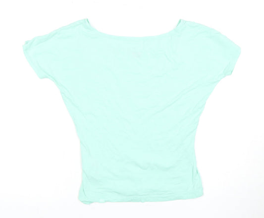 Nike Women's Green 2XS T-Shirt Casual Short Sleeve