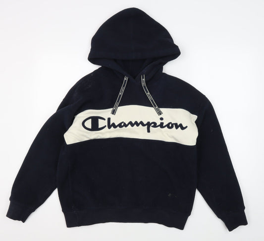 Champion Men's Black Pullover Hoodie - Small