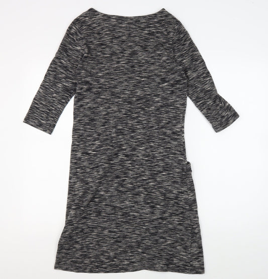 White Stuff Grey Dress - Women Size 8, 3/4 Sleeve