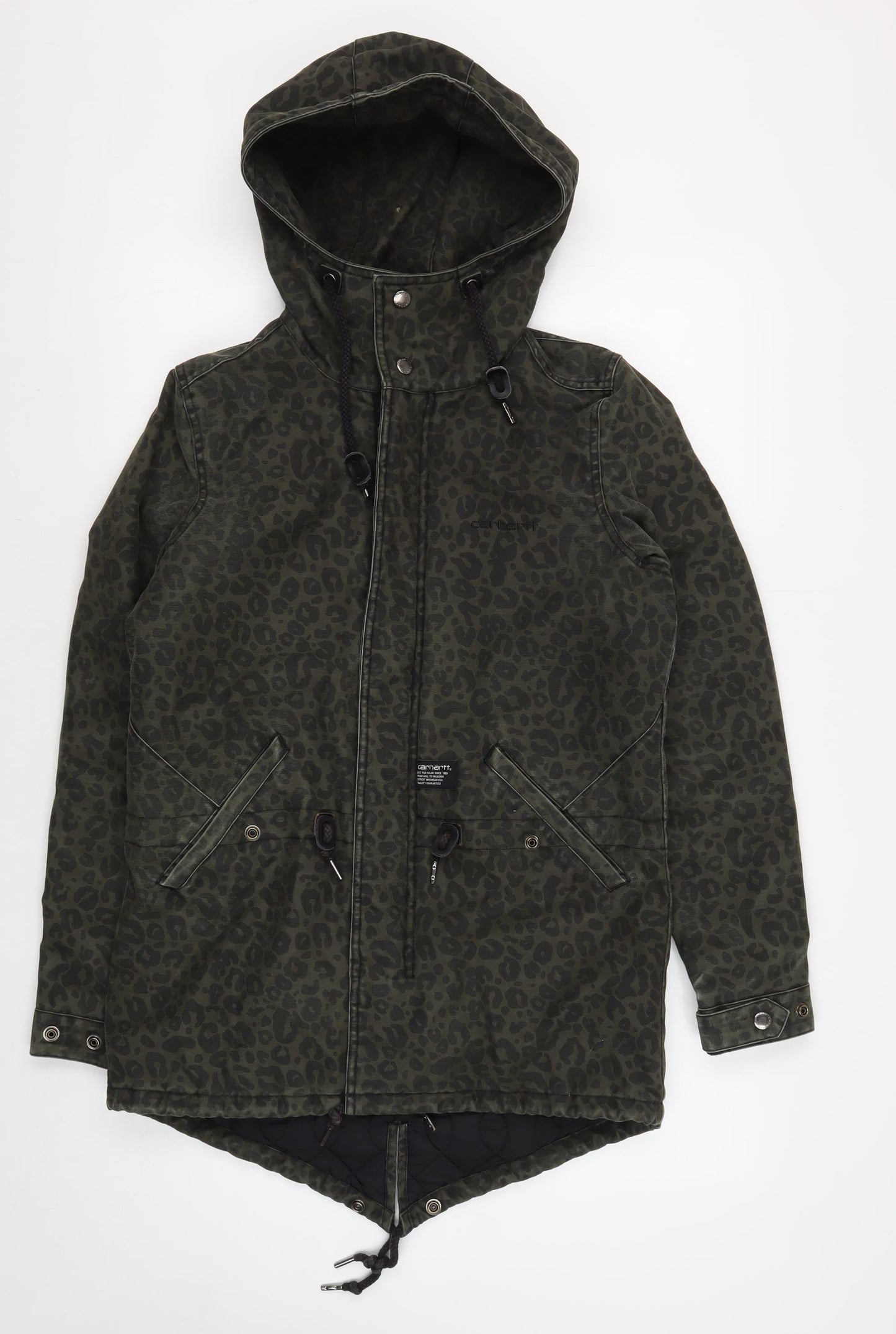 Carhartt Green Animal Print Unisex Parka XS