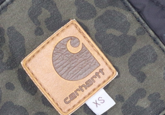Carhartt Green Animal Print Unisex Parka XS