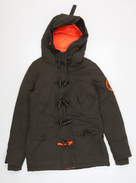 Superdry Green Men's Parka Jacket XS Hooded