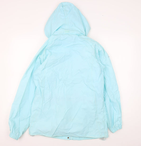 Trespass Women's Blue Waterproof Rain Jacket, Size 12