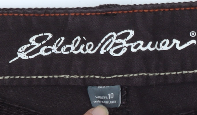 Eddie Bauer Women's Black Corduroy Trousers Size 10