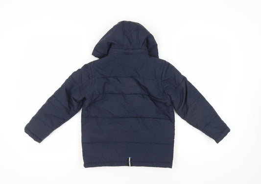 Regatta Boys Blue Hooded Puffer Jacket Size 12 Outdoor