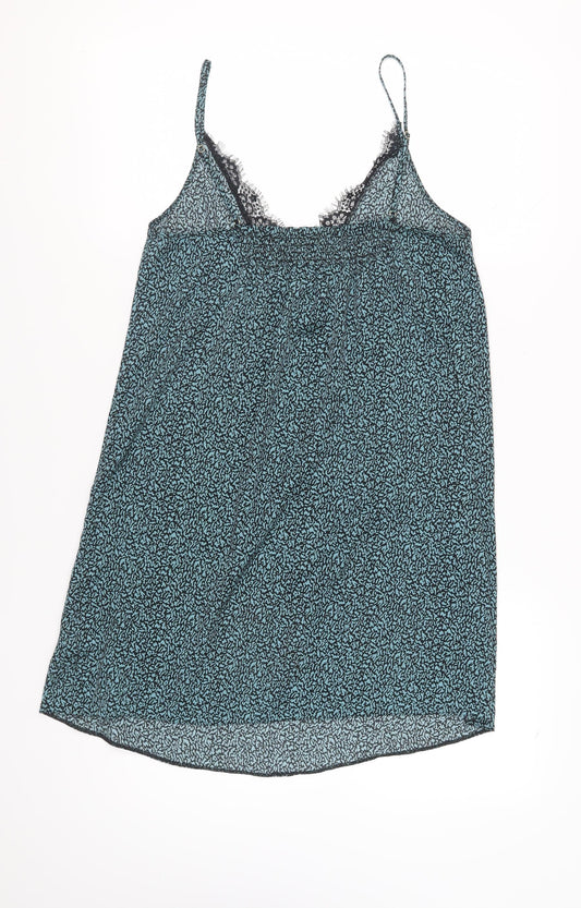 Marks and Spencer Women's Blue Floral Cami Chemise Size 10