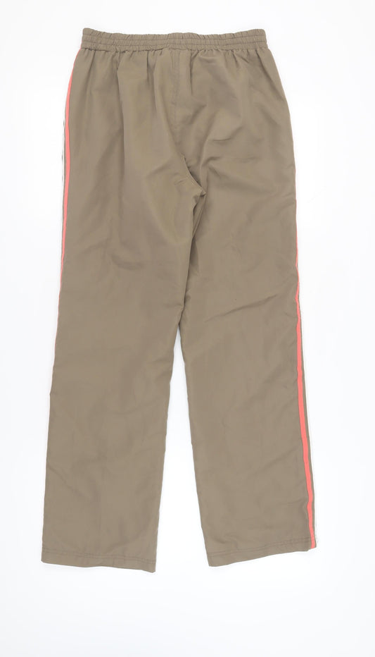 Kim Rogers Women's Brown Joggers - Size S, Elastic Waist