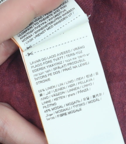 Superdry Womens Red XS Jersey T-Shirt with Print