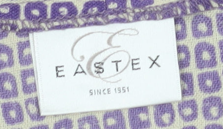 Eastex Women's Purple Geometric Blouse Size 16