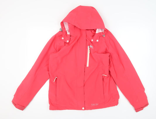 Trespass Women's Pink Parka Jacket - Size L Waterproof