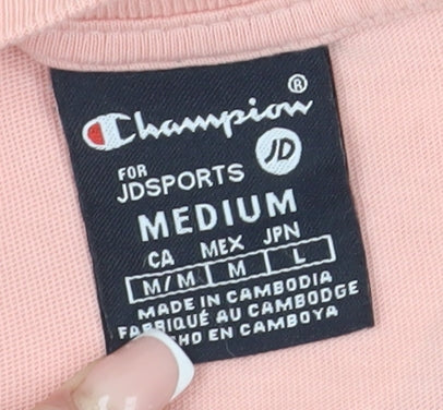 Champion Women's Pink Basic T-Shirt, M, Casual