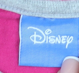 Additional view of Disney girls’ pink frozen t-shirt, size 7-8, years, long sleeve