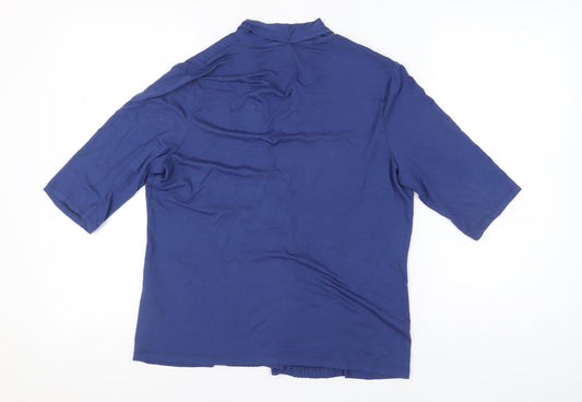 Eastex Women's Blue 3/4 Sleeve Top Size 14