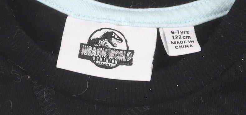 Additional view of boys’ jurassic world black sweatshirt pullover 7 years