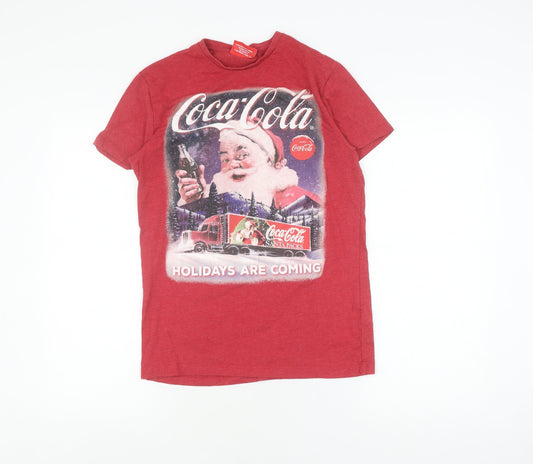 Coca-Cola Men's Christmas Red XS Graphic T-Shirt