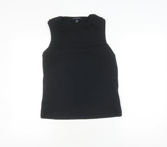 Womens UK Size M Banana Republic Black Cotton Blend Tank