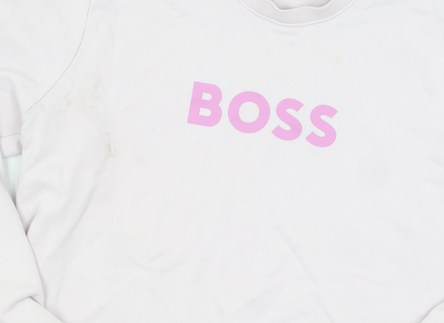BOSS Women's Pink Pullover Sweatshirt, Size M, Casual Wear