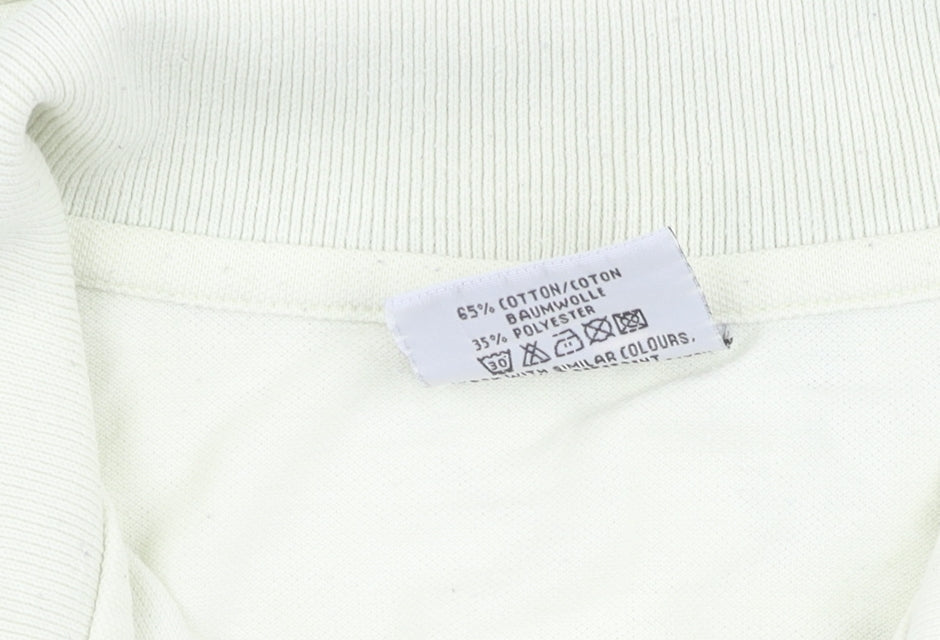 vanSon Men's White Polo Shirt XL Short Sleeve