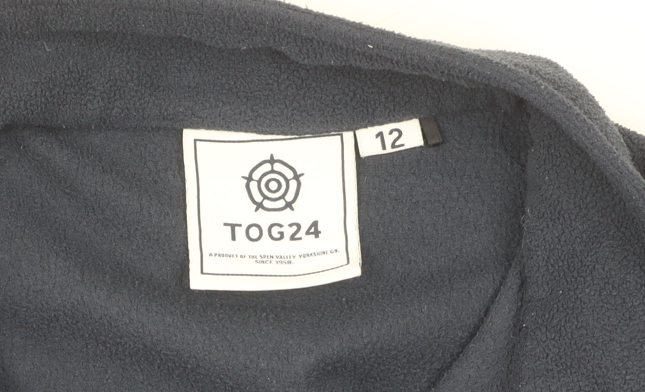 TOG24 Women's Blue Fleece Sweatshirt Size 12