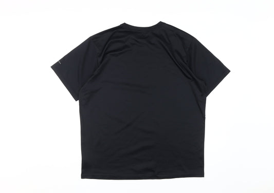 Columbia Men's Black T-Shirt L Moisture Wicking Sports