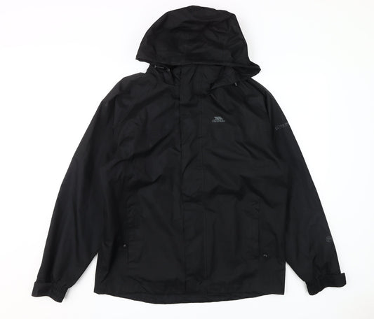Trespass Men's Black Waterproof Jacket S - Outdoor Raincoat