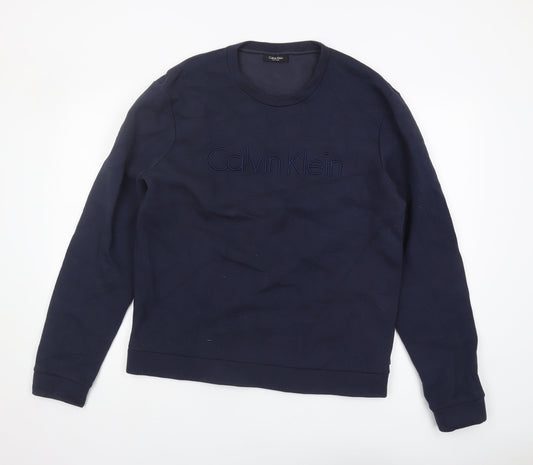 Calvin Klein Men’s Blue XL Pullover Sweatshirt