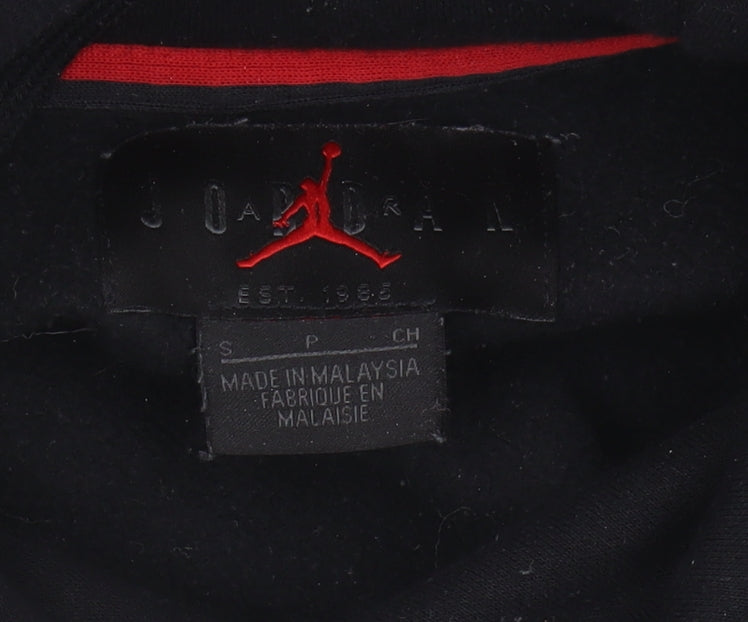 Jordan Men's Black Pullover Logo Hoodie - Small