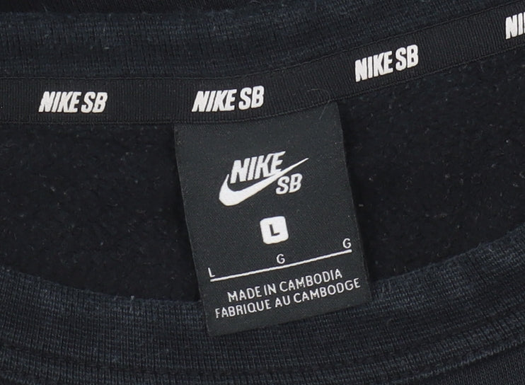 Nike Men's Black Pullover Sweatshirt L Skateboarding