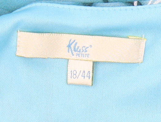 Womens UK Size 18 Klass Blue Viscose Tank