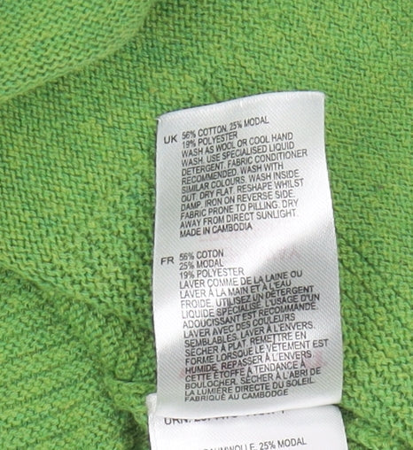White Stuff Women's Green Pullover Jumper Size 10
