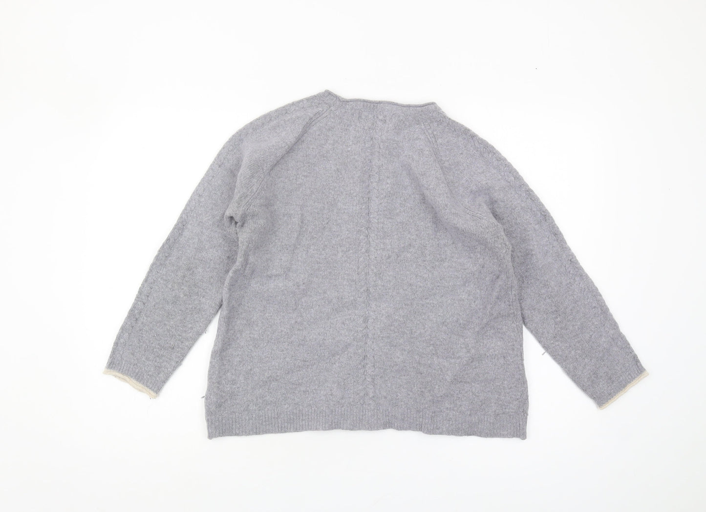 Paul Costelloe Grey Wool Blend Women's XL Pullover