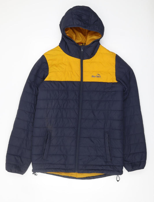 Peter Storm Men's Blue XS Puffer Jacket Lightweight Hooded