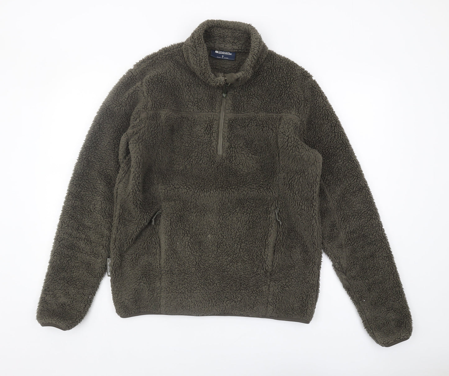 Mountain Warehouse Men's Brown Fleece Pullover Sweatshirt S