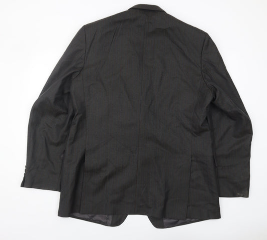 Magee Men's Grey Wool Blazer 46L - Formal Jacket