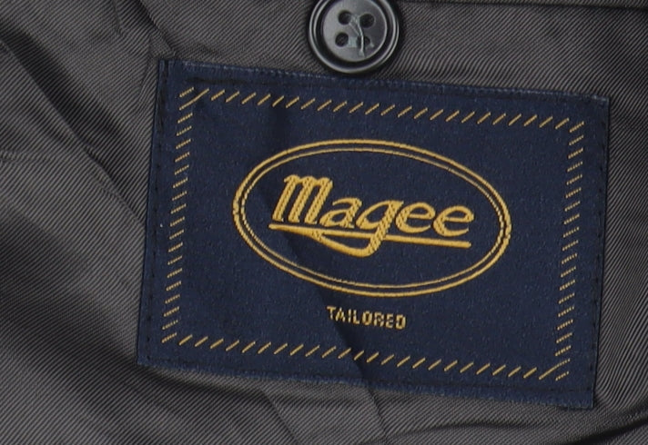 Magee Men's Grey Wool Blazer 46L - Formal Jacket