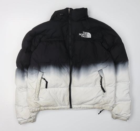 The North Face Women's Black Grey Puffer Jacket M
