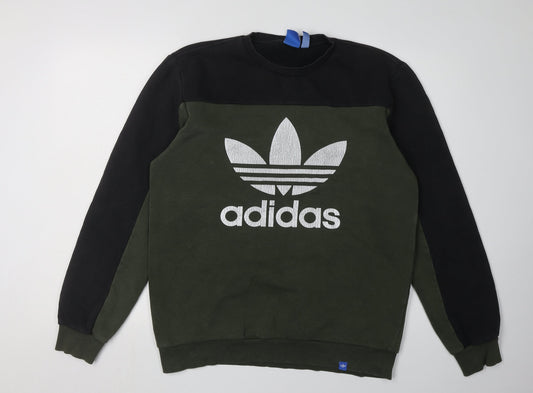 Adidas Men's Green M Graphic Print Sweatshirt