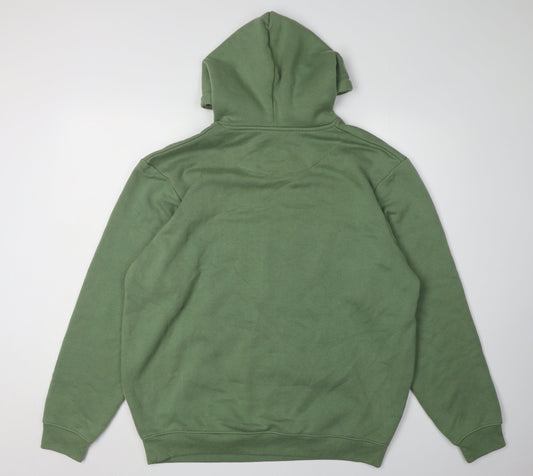 boohooMAN Men’s Green Grey Pullover Hoodie Size L