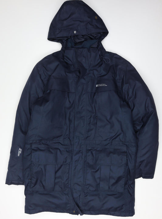 Mountain Warehouse Men's Blue Waterproof Parka Jacket M