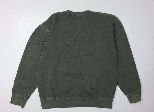 PrettyLittleThing Women's Green Pullover Sweatshirt L