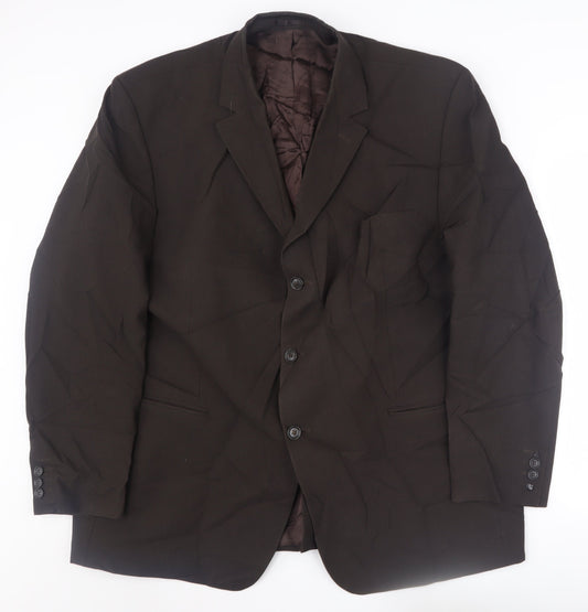 Moss Brown Men's Blazer 48 Regular Fit Jacket