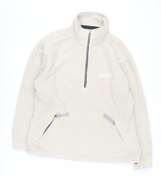 Karrimor Men's Beige Fleece 1/4 Zip Sweatshirt, Size S