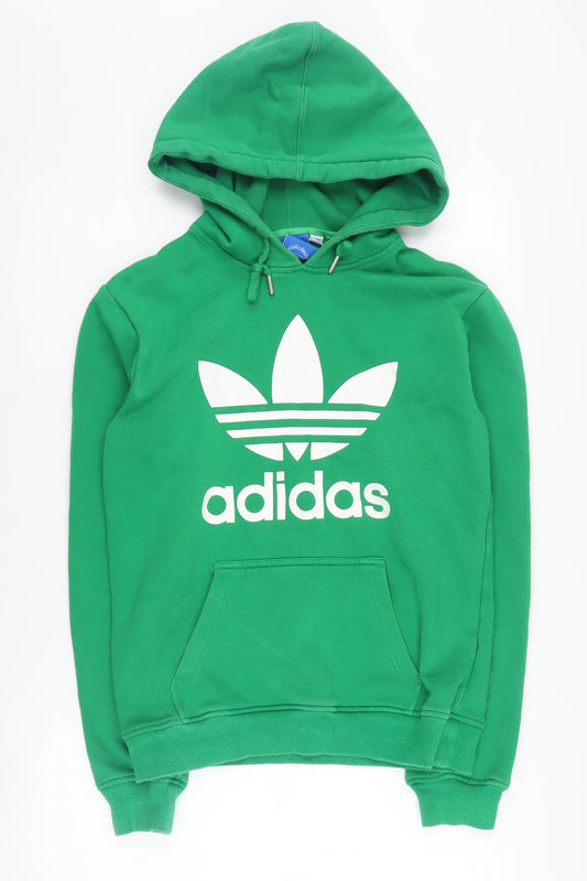 Adidas Men's Green XS Pullover Hoodie with Logo