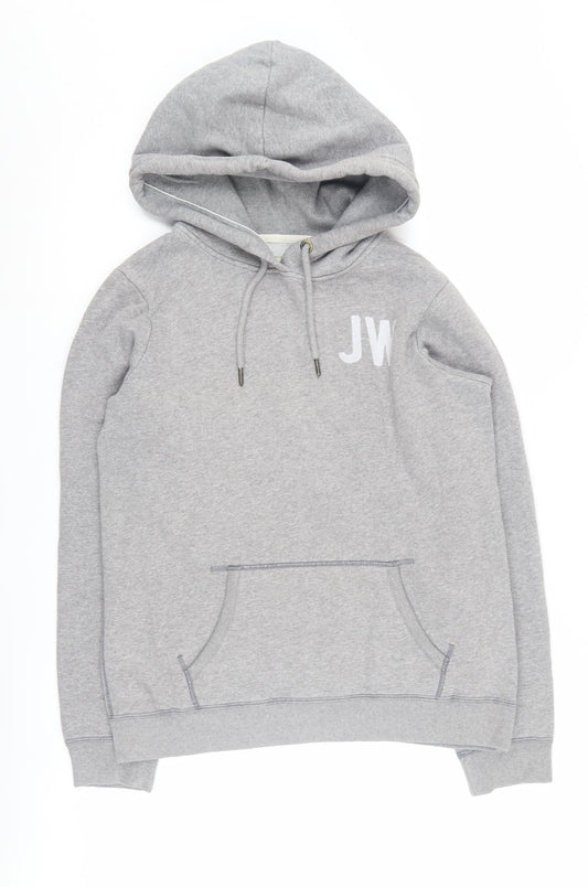 Womens UK 12 Regular Jack Wills Grey Pullover Hoodie