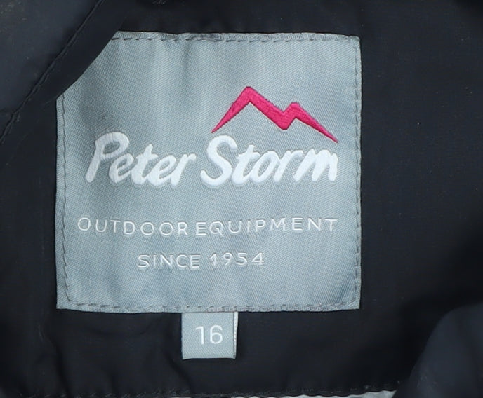 Peter Storm Women's Black Puffer Waistcoat Size 16