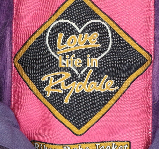 Rydale Women's Purple Quilted Biker Jacket S