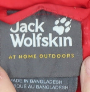 Jack Wolfskin Women's Red Puffer Jacket L